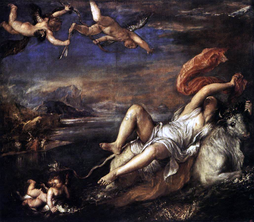 Titian Rape of Europa - Hand Painted Oil Painting