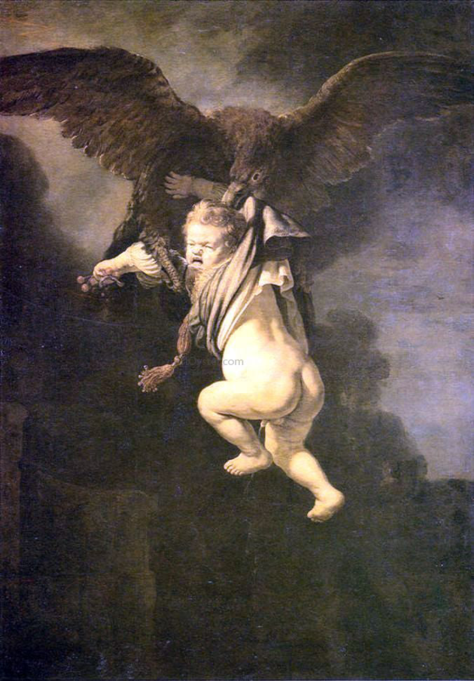 Rembrandt Van Rijn Rape of Ganymede - Hand Painted Oil Painting