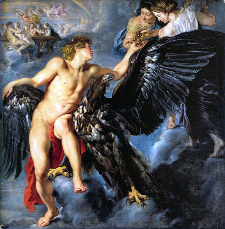  Peter Paul Rubens Rape of Ganymede - Hand Painted Oil Painting