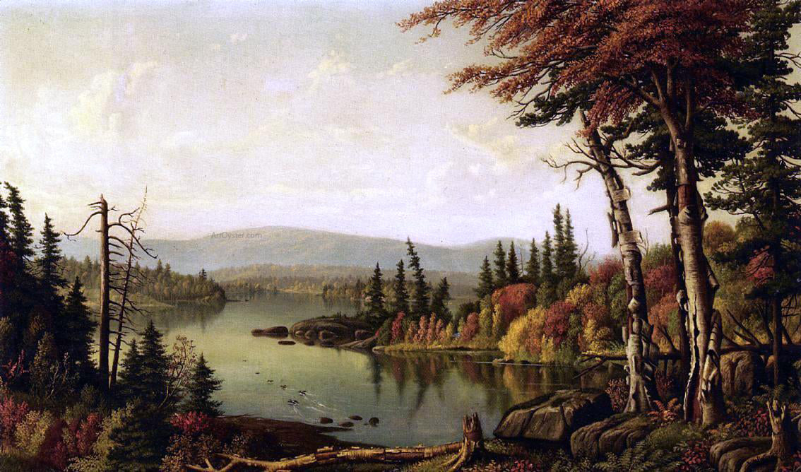  Levi Wells Prentice Raquette Lake - Hand Painted Oil Painting