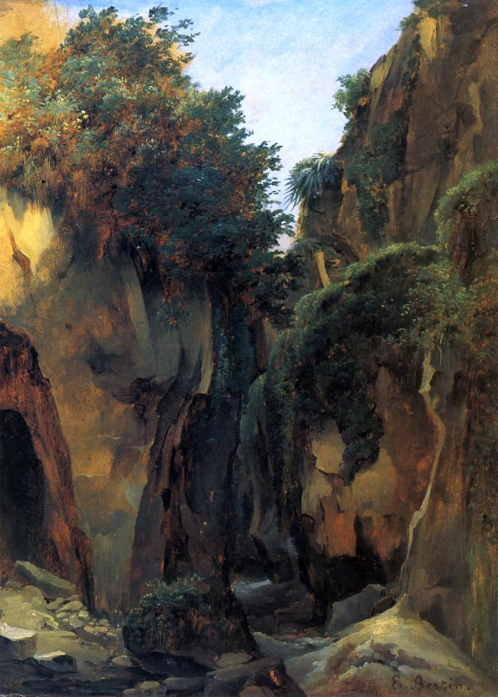 Edouard Bertin Ravine at Sorrento - Hand Painted Oil Painting