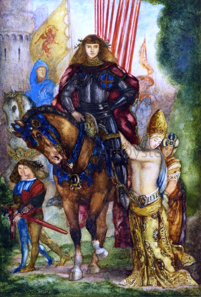 Gustave Moreau Reitre et Captives - Hand Painted Oil Painting