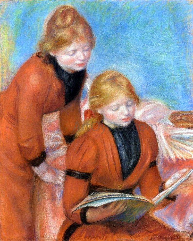 Pierre Auguste Renoir Reading - Hand Painted Oil Painting