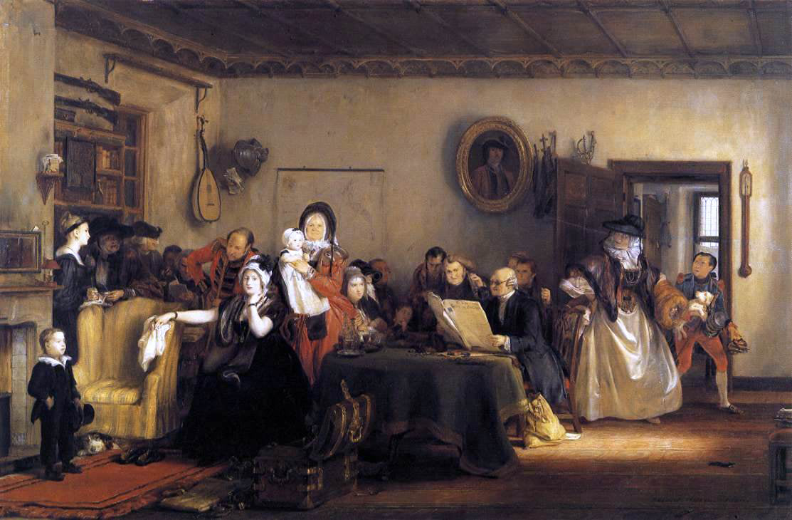 Sir David Wilkie Reading the Will - Hand Painted Oil Painting