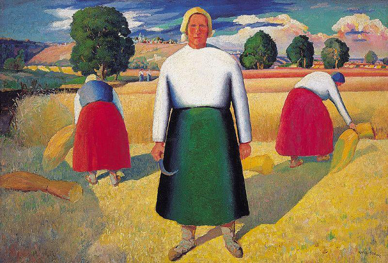 Kazimir Malevich Reapers - Hand Painted Oil Painting
