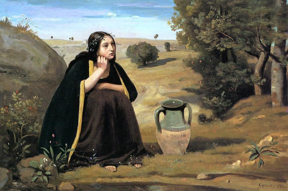 Jean-Baptiste-Camille Corot Rebecca - Hand Painted Oil Painting