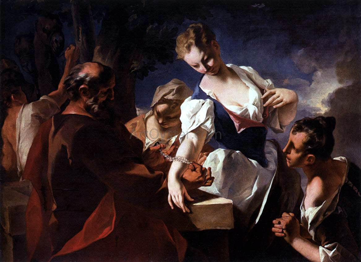  Nicola Grassi Rebecca at the Well - Hand Painted Oil Painting