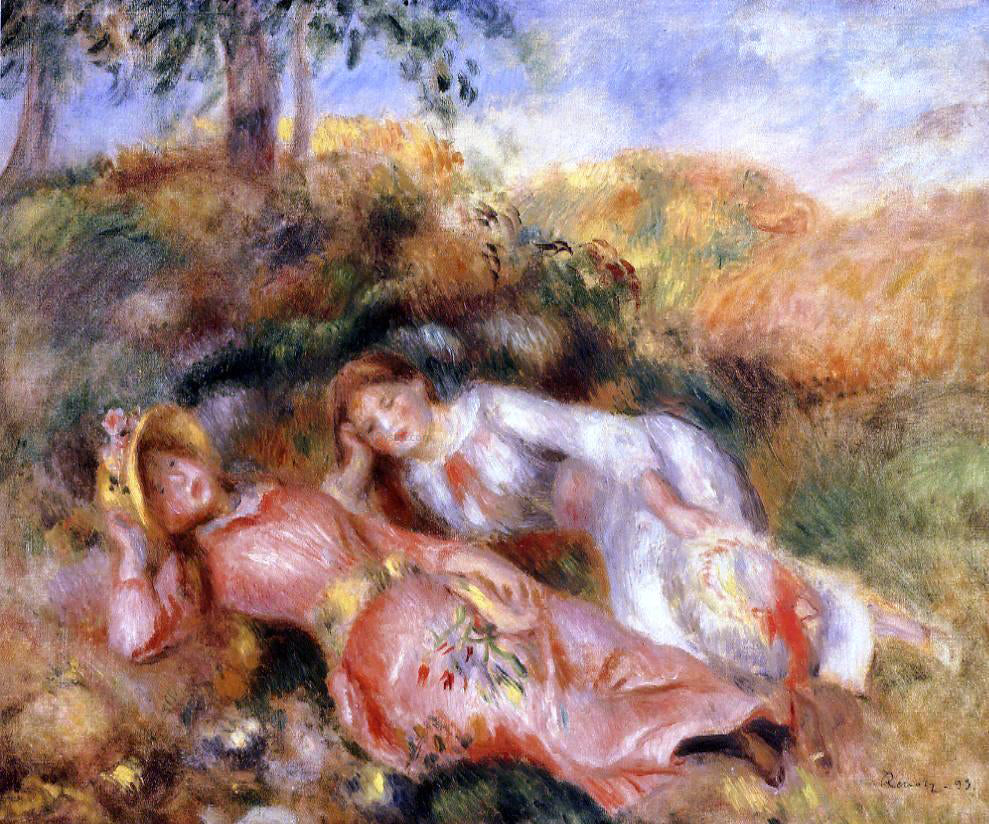 Pierre Auguste Renoir Reclining Women - Hand Painted Oil Painting