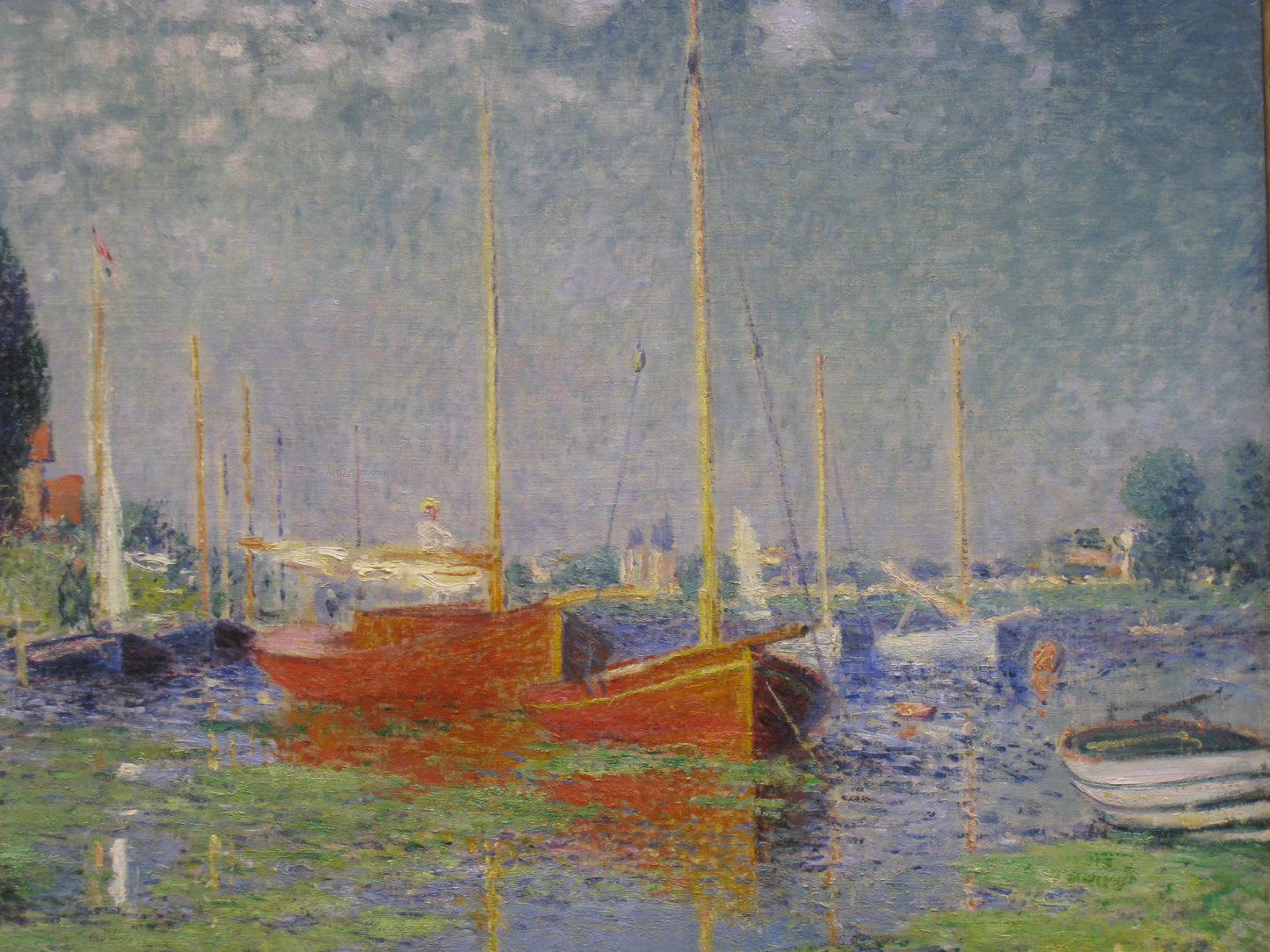 Claude Oscar Monet Red Boats Argenteuil - Hand Painted Oil Painting