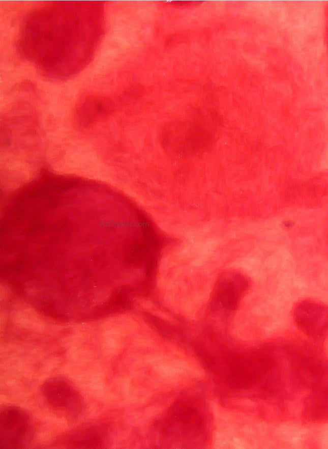 Our Original Collection Red Bubble Abstract - Hand Painted Oil Painting