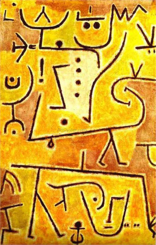 Paul Klee Red Waistcoat - Hand Painted Oil Painting