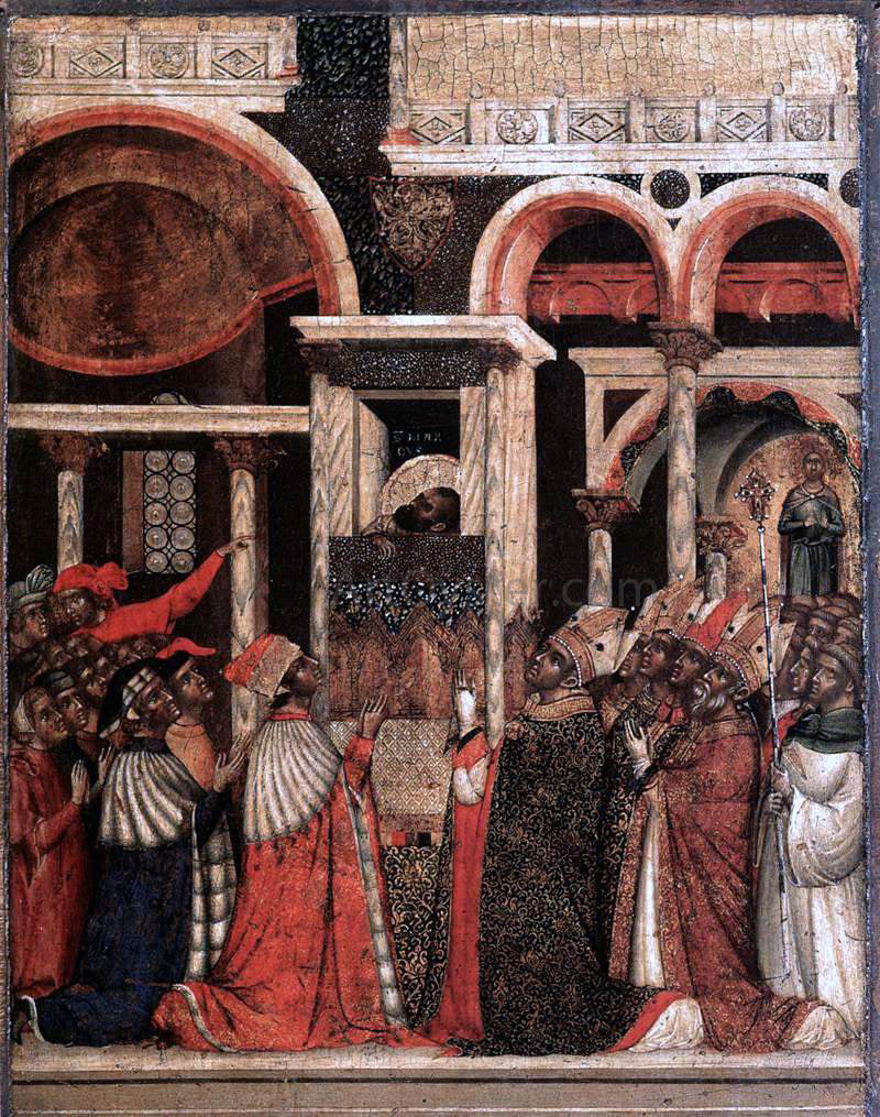 Paolo Veneziano Rediscovery of the Relics of St Mark - Hand Painted Oil Painting