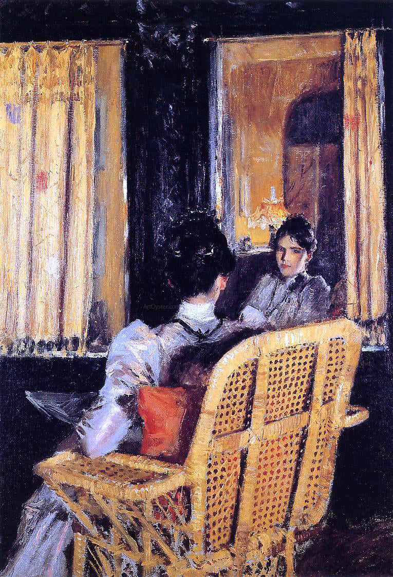 William Merritt Chase Reflection - Hand Painted Oil Painting
