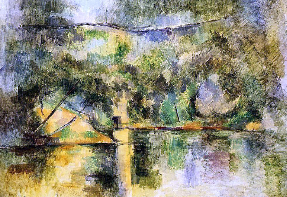 Paul Cezanne Reflections in the Water - Hand Painted Oil Painting