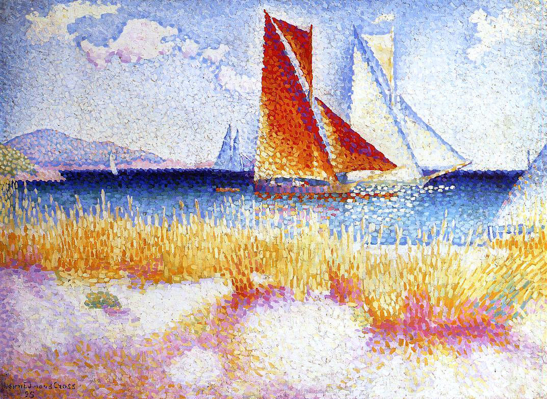 Henri Edmond Cross Regatta - Hand Painted Oil Painting