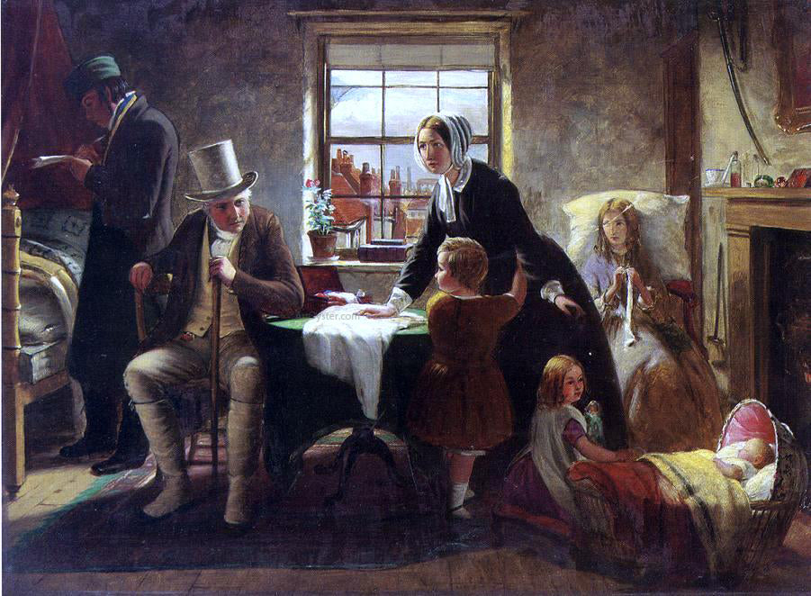 Thomas Brooks Relenting: The silence of pure innocence persuades, where speaking fails (The Winter's Tale) - Hand Painted Oil Painting