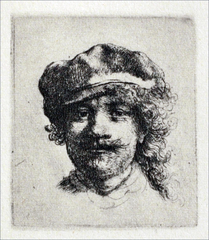 Rembrandt Van Rijn Rembrandt with Haggard Eyes - Hand Painted Oil Painting