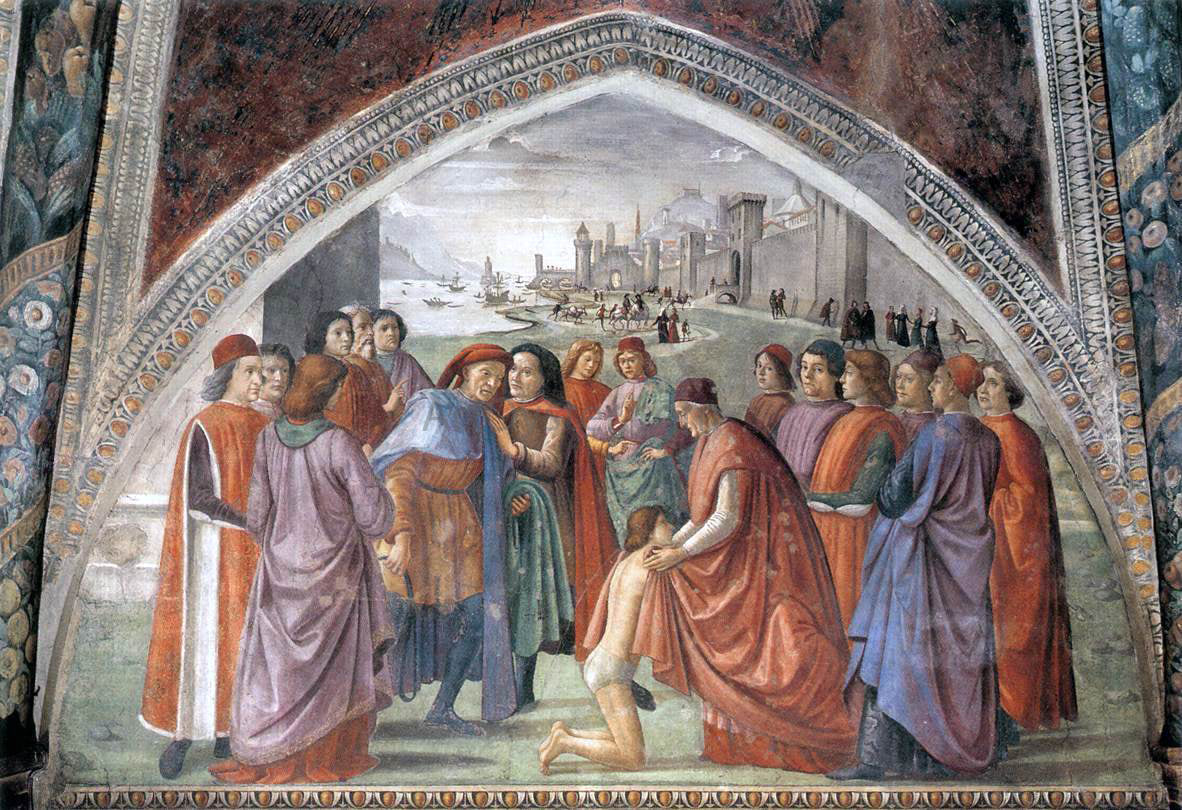 Domenico Ghirlandaio Renunciation of Worldly Goods - Hand Painted Oil Painting