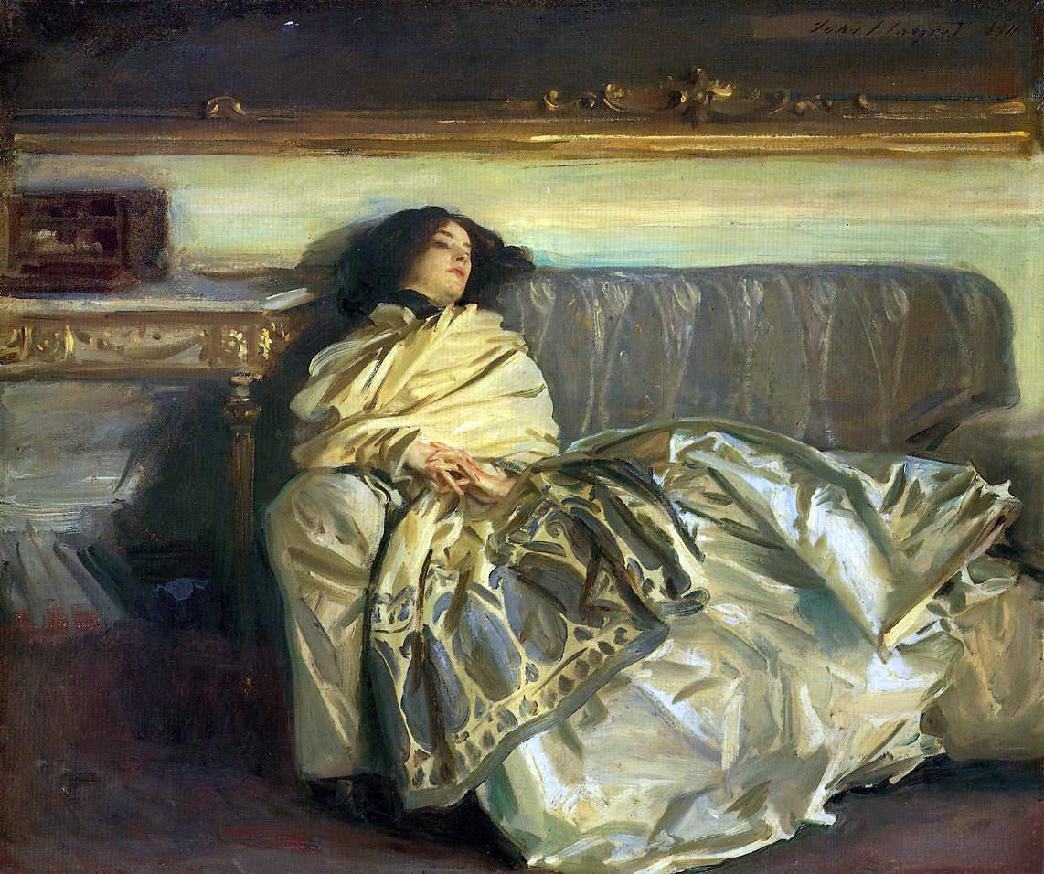 John Singer Sargent Repose - Hand Painted Oil Painting