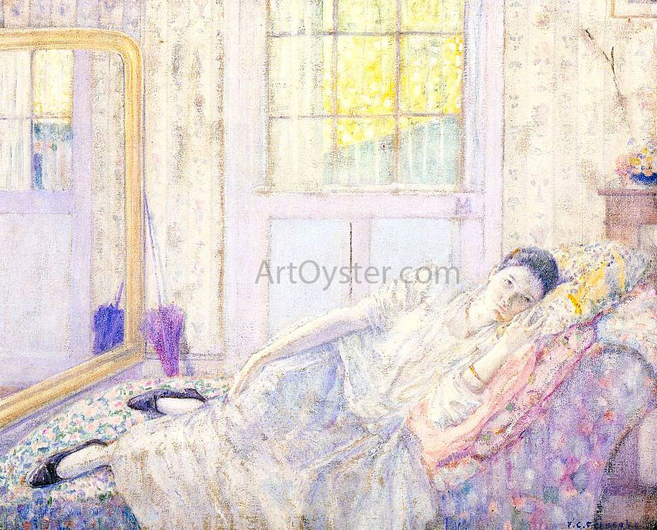  Frederick Carl Frieseke Rest - Hand Painted Oil Painting