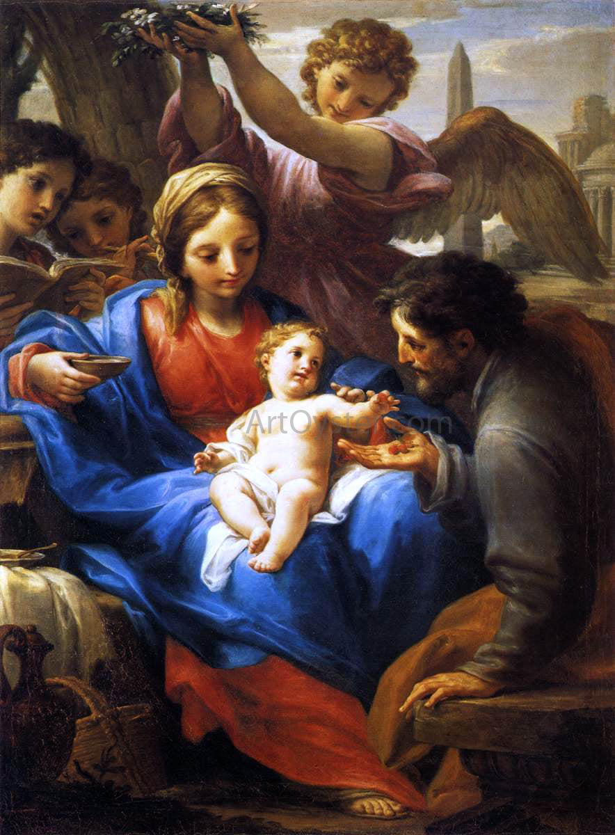 Francesco Mancini Rest during the Flight to Egypt - Hand Painted Oil Painting