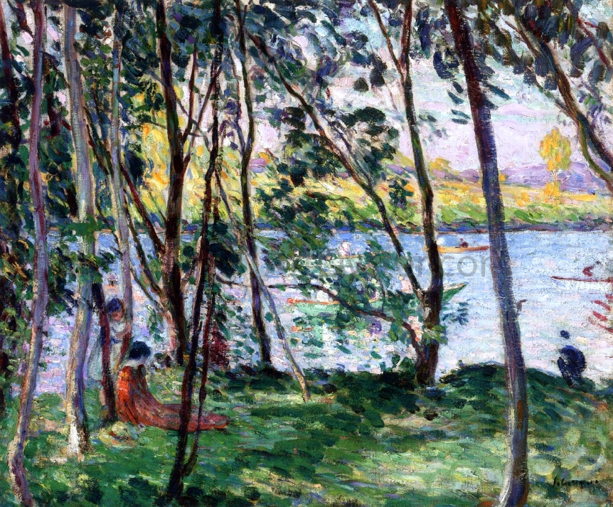 Henri Lebasque Rest on the Banks of the Yaudet - Hand Painted Oil Painting