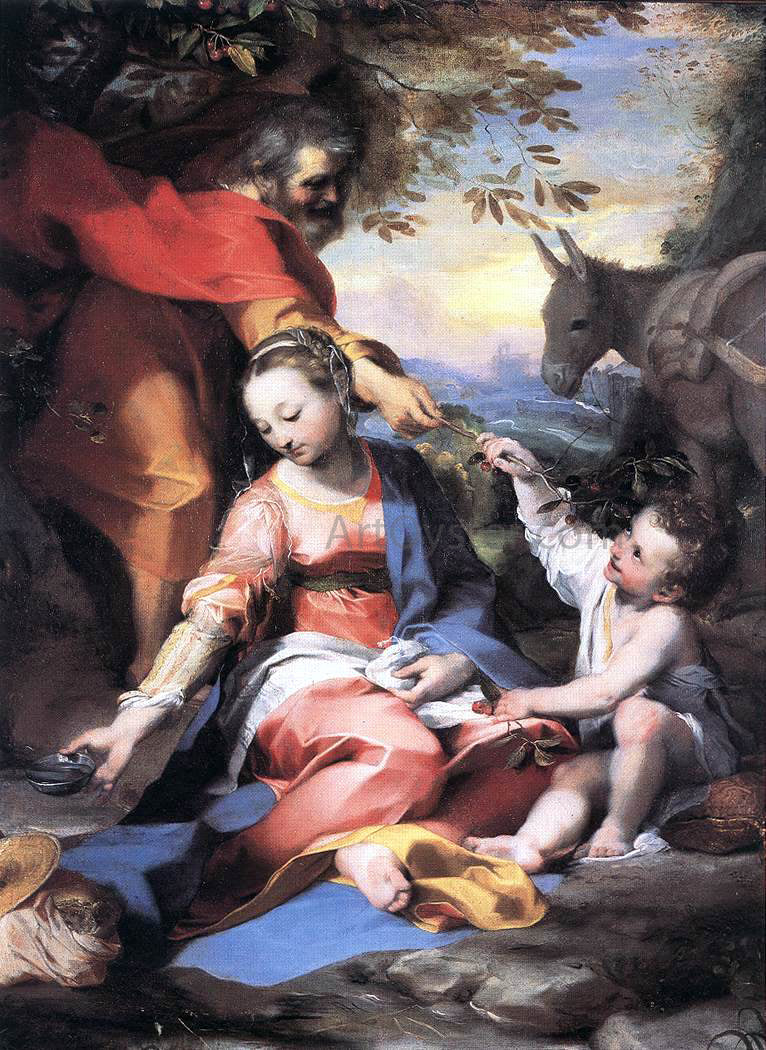 Federico Fiori Barocci Rest on the Flight to Egypt - Hand Painted Oil Painting