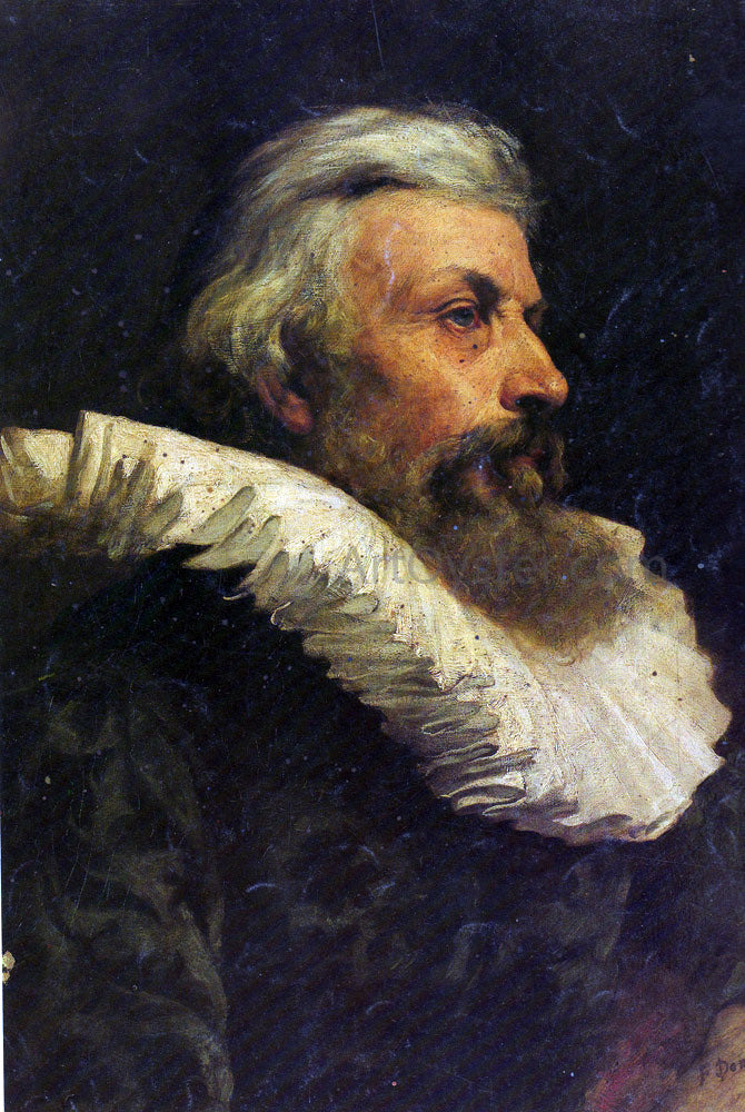 Francisco Domingo Marques Retrato de Caballero Antiguo - Hand Painted Oil Painting