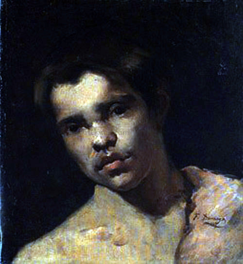 Francisco Domingo Marques Retrato de Joven - Hand Painted Oil Painting