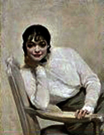 Julio Vila Prades Retrato de Mujer - Hand Painted Oil Painting