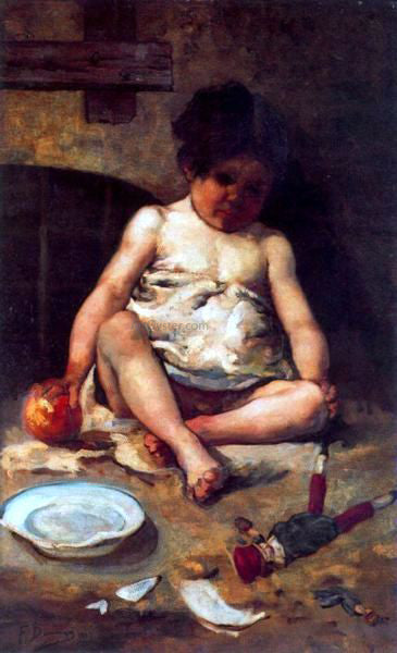 Francisco Domingo Marques Retrato de Nino - Hand Painted Oil Painting