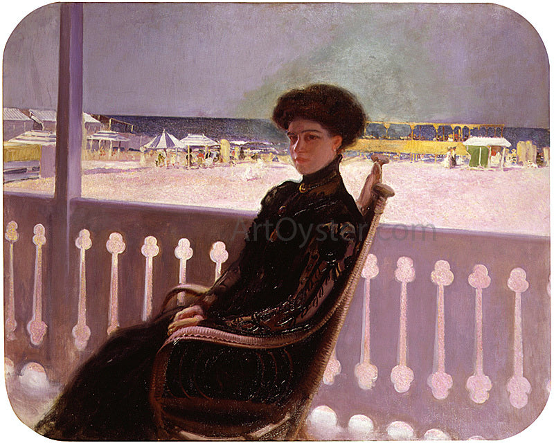 Cecilio Pla y Gallardo Retrato de su Mujer - Hand Painted Oil Painting