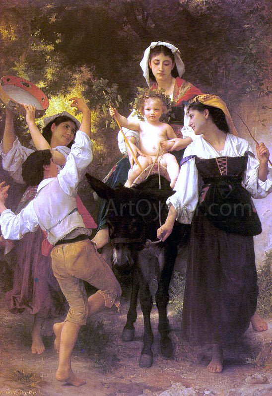 William Adolphe Bouguereau Return from the Harvest - Hand Painted Oil Painting