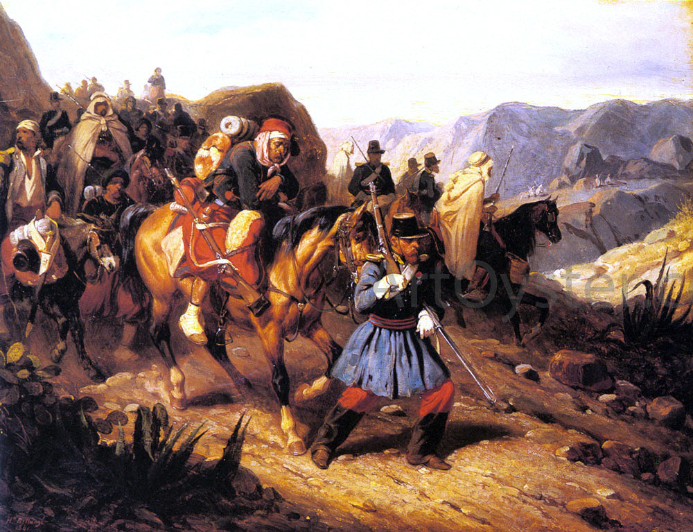  Hippolyte Bellange Returning from Battle - Hand Painted Oil Painting