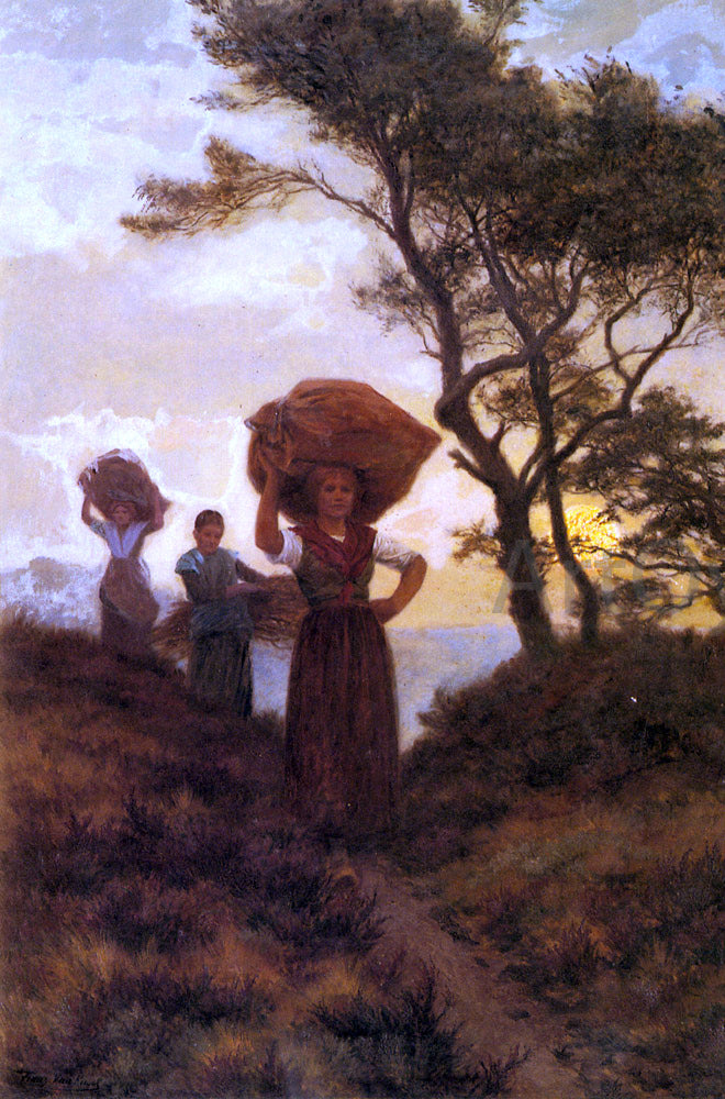 Frans Van Kuyck Returning from the Fields - Hand Painted Oil Painting
