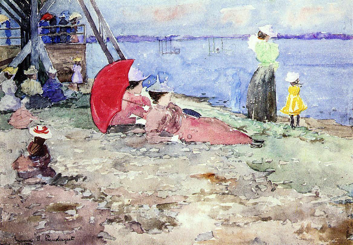 Maurice Prendergast Revere Beach - Hand Painted Oil Painting