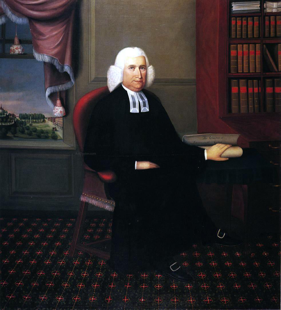 Joseph Steward Reverend Eleazar Wheelock - Hand Painted Oil Painting