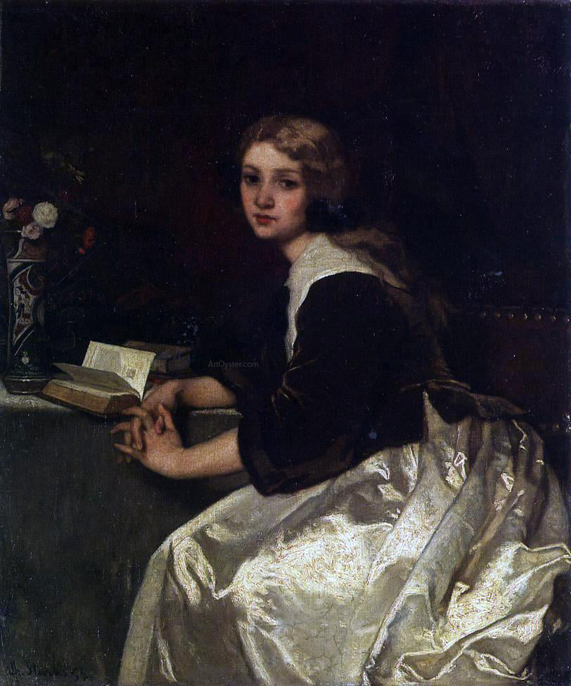 Alfred Emile Leopold Stevens Reverie - Hand Painted Oil Painting