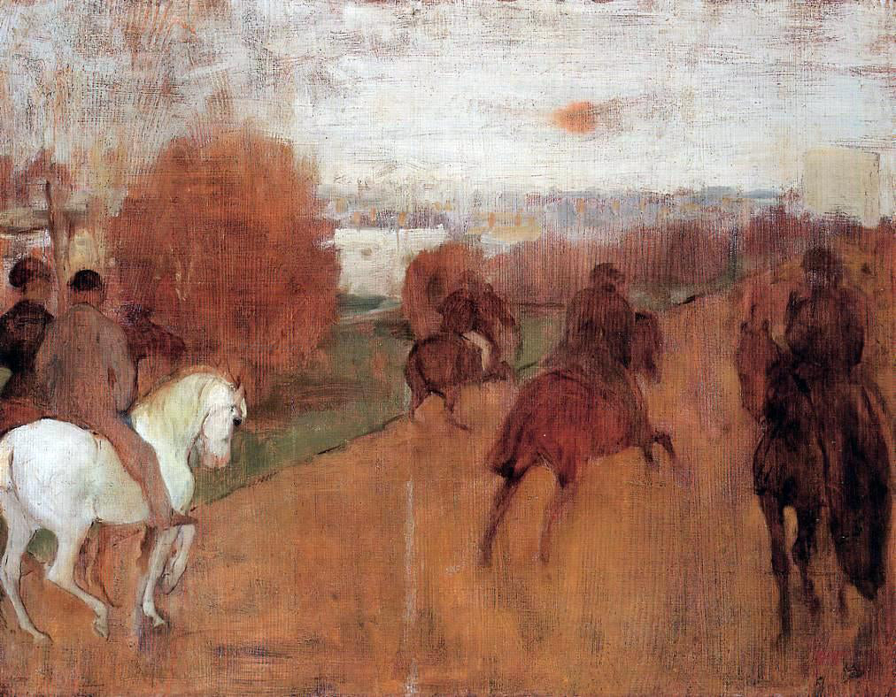 Edgar Degas Riders on a Road - Hand Painted Oil Painting