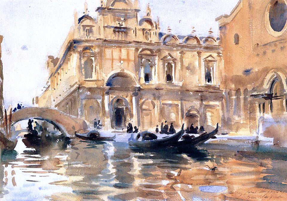 John Singer Sargent Rio dei Mendicanti - Hand Painted Oil Painting