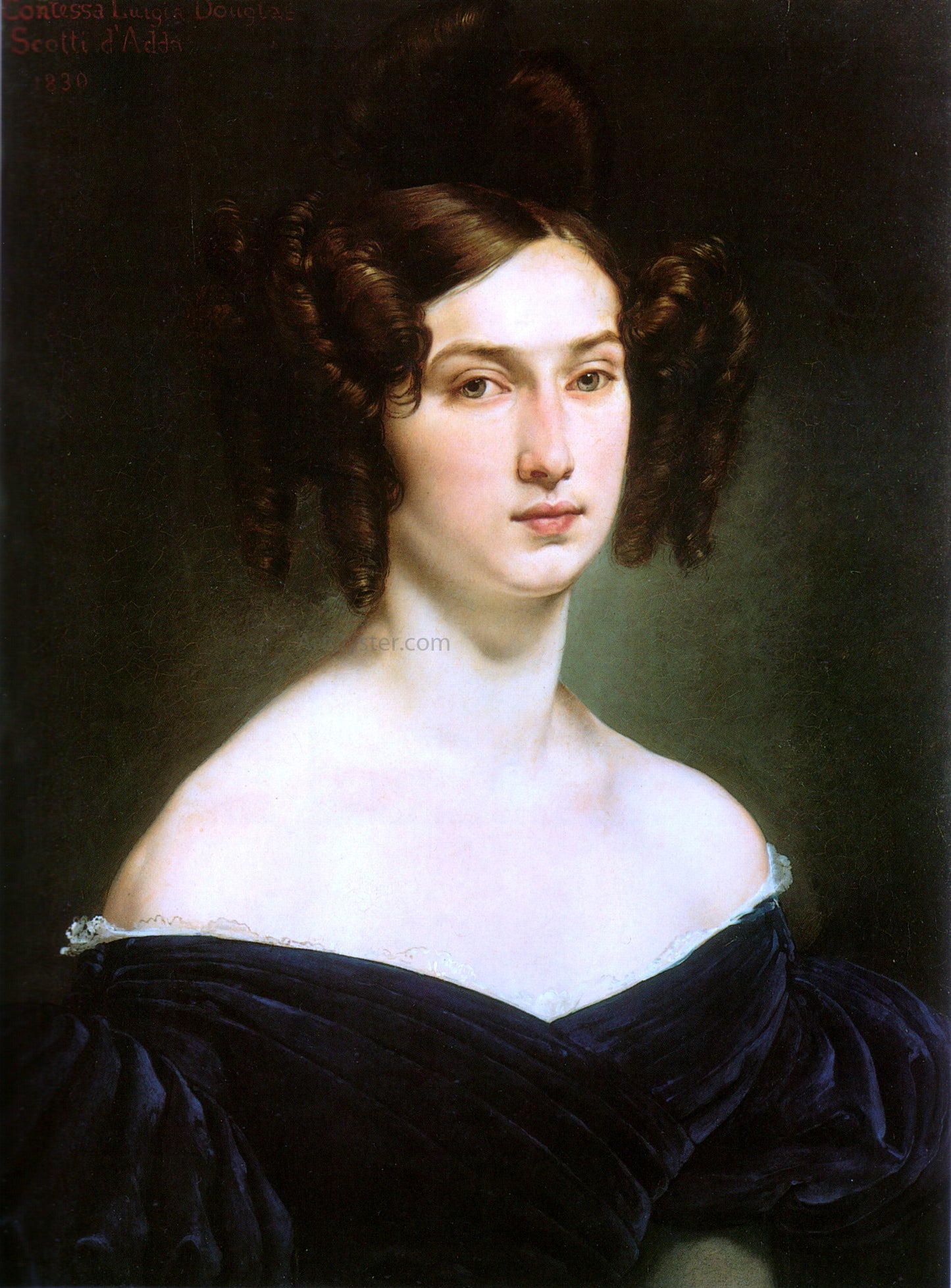 Francesco Hayez Ritratto della contessa Luigia Douglas Scotti d'Adda - Hand Painted Oil Painting