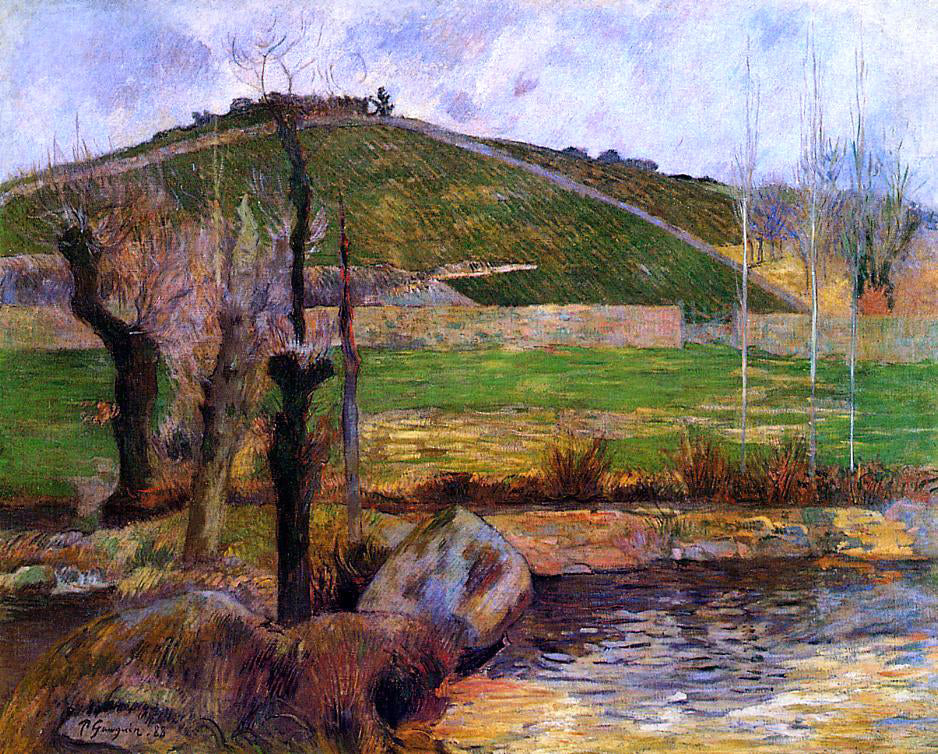  Paul Gauguin River Aven Below Mount Sainte-Marguerite - Hand Painted Oil Painting