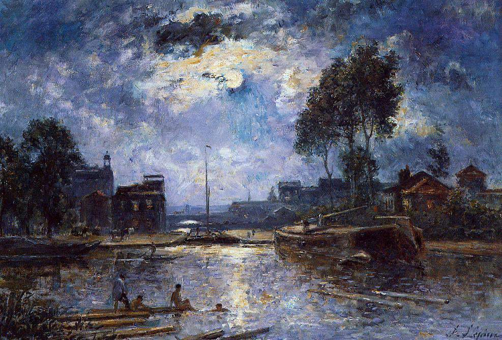 Stanislas Lepine River - Bather - Hand Painted Oil Painting