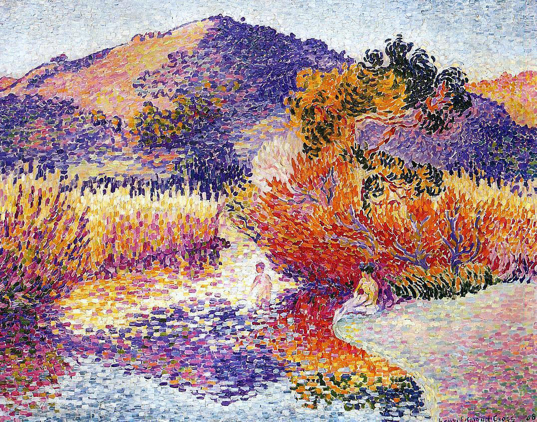 Henri Edmond Cross River in Saint-cir - Hand Painted Oil Painting