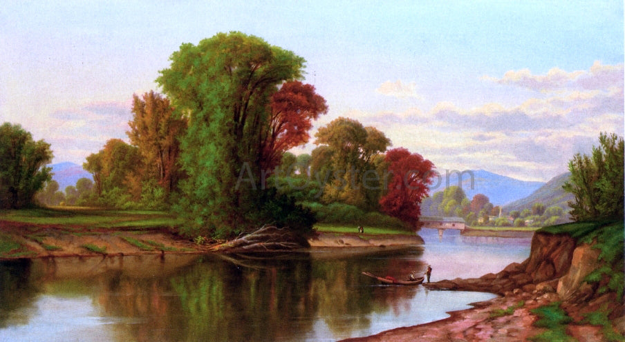 Robert Scott Duncanson River Scene - Hand Painted Oil Painting