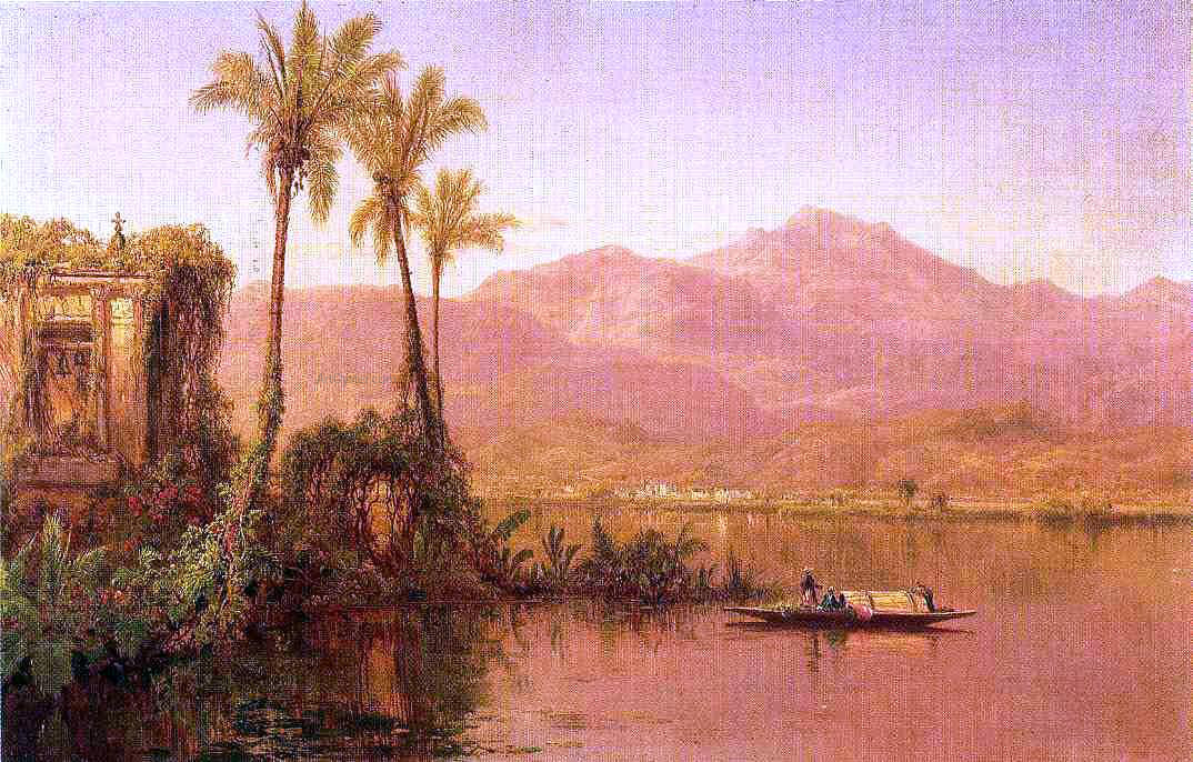 Louis Remy Mignot River Scene, Ecuador - Hand Painted Oil Painting