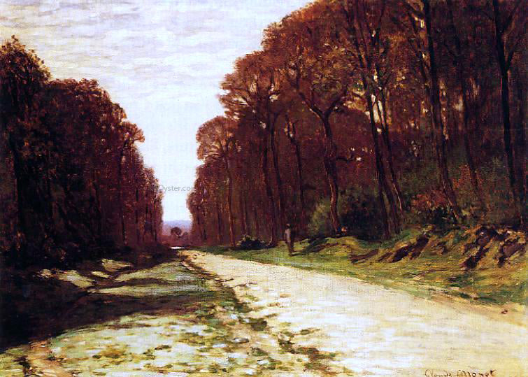 Claude Oscar Monet Road in a Forest - Hand Painted Oil Painting