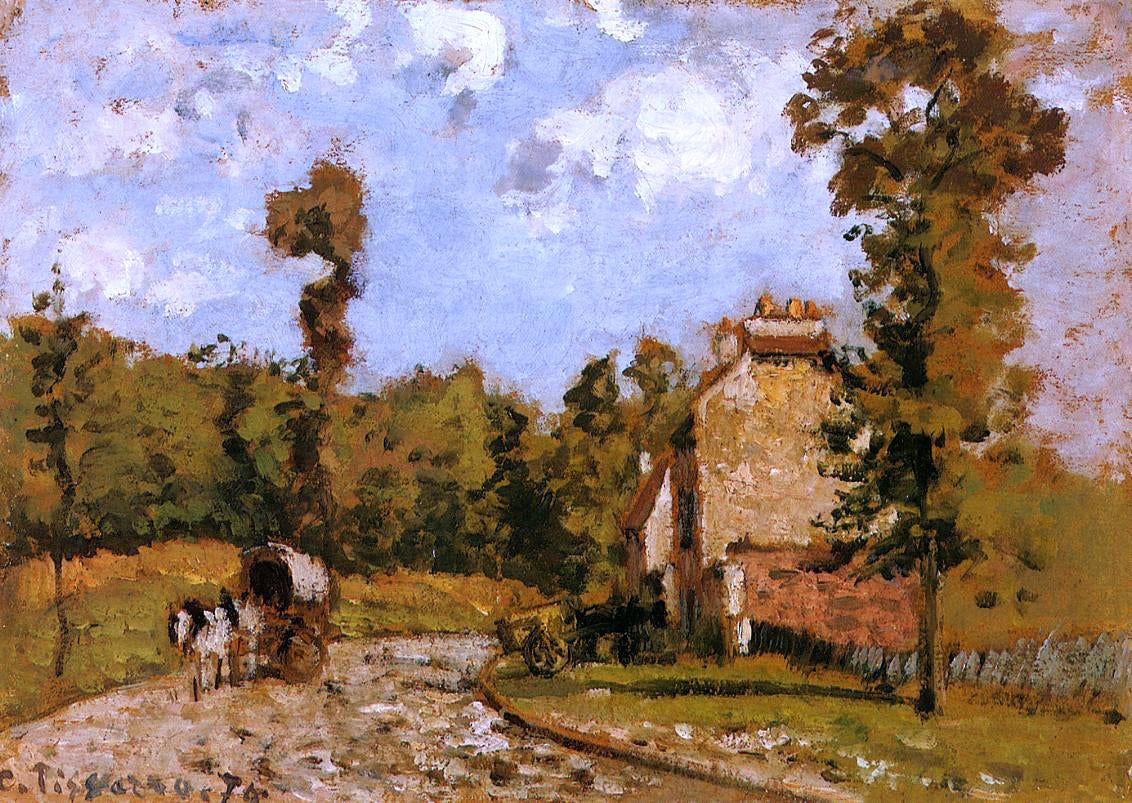 Camille Pissarro Road in Port-Maryl - Hand Painted Oil Painting
