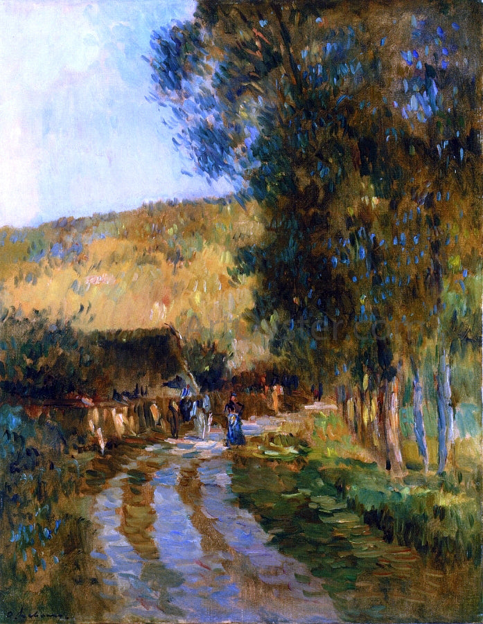 Albert Lebourg Road in the Vallee de L'Iton - Hand Painted Oil Painting