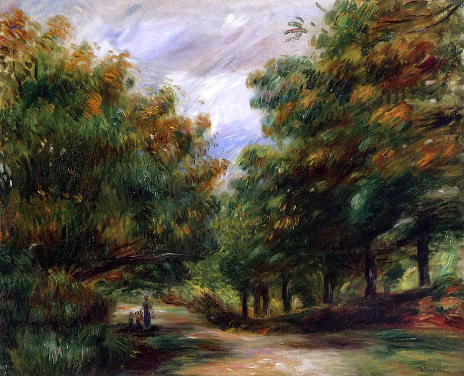 Pierre Auguste Renoir Road near Cagnes - Hand Painted Oil Painting